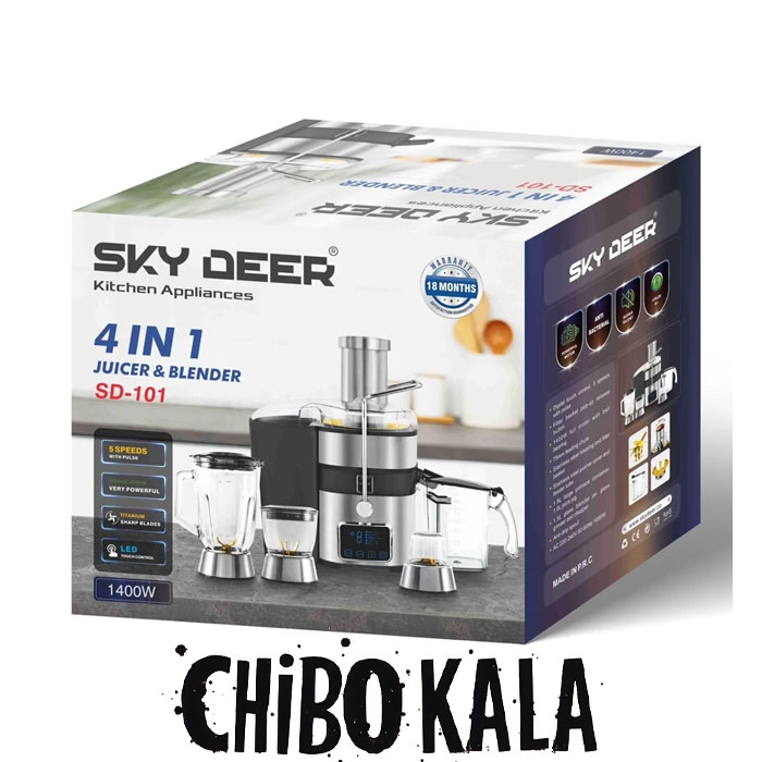 آبمیوه گیری 4کاره اسکای در مدلSD-101