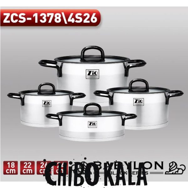 سرویس قابلمه استیل زیو137826