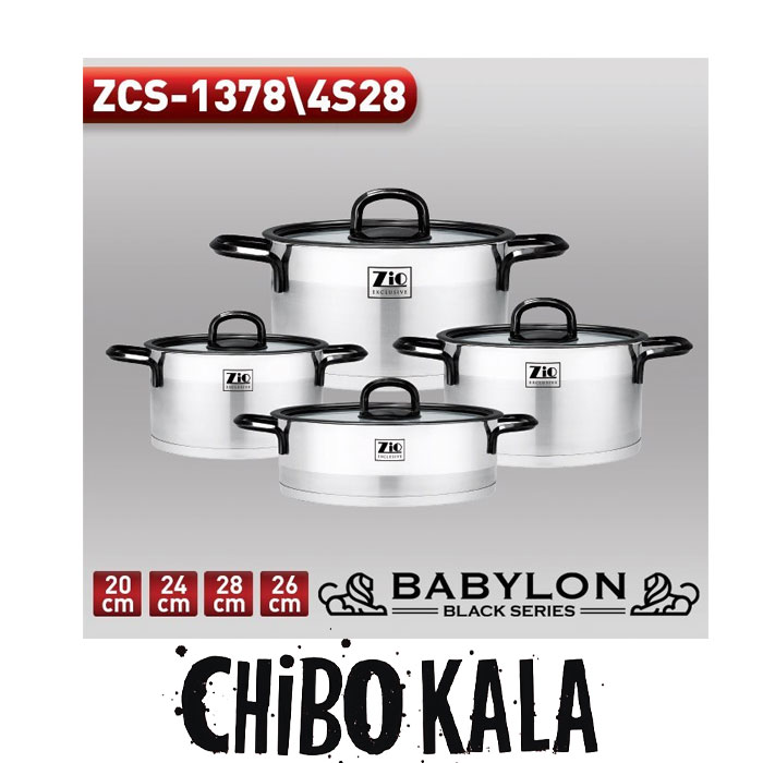 سرویس قابلمه استیل زیو137828